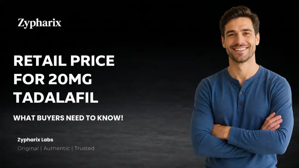 Retail Price for 20mg Tadalafil
